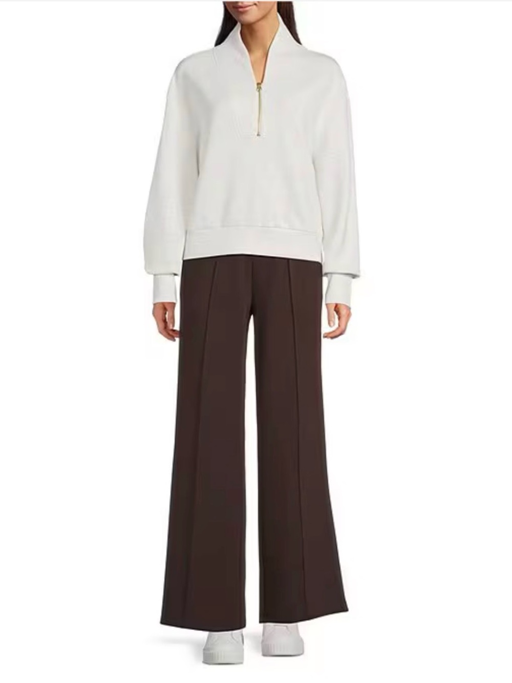 Varley double soft the Wide-Leg pant 28 in Dark Brown